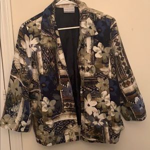 Flower print Blazer
